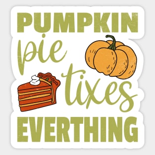 Pumpkin Pie Tixes Everything Sticker